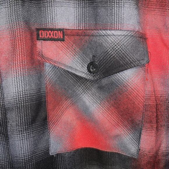 Dixxon Flannel Co. Form and Function Women’s Gray/Red Plaid Button Up Shirt XL - Picture 5 of 7